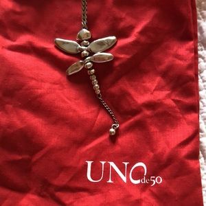 New with tags & bag Unode50 Dragonfly necklace